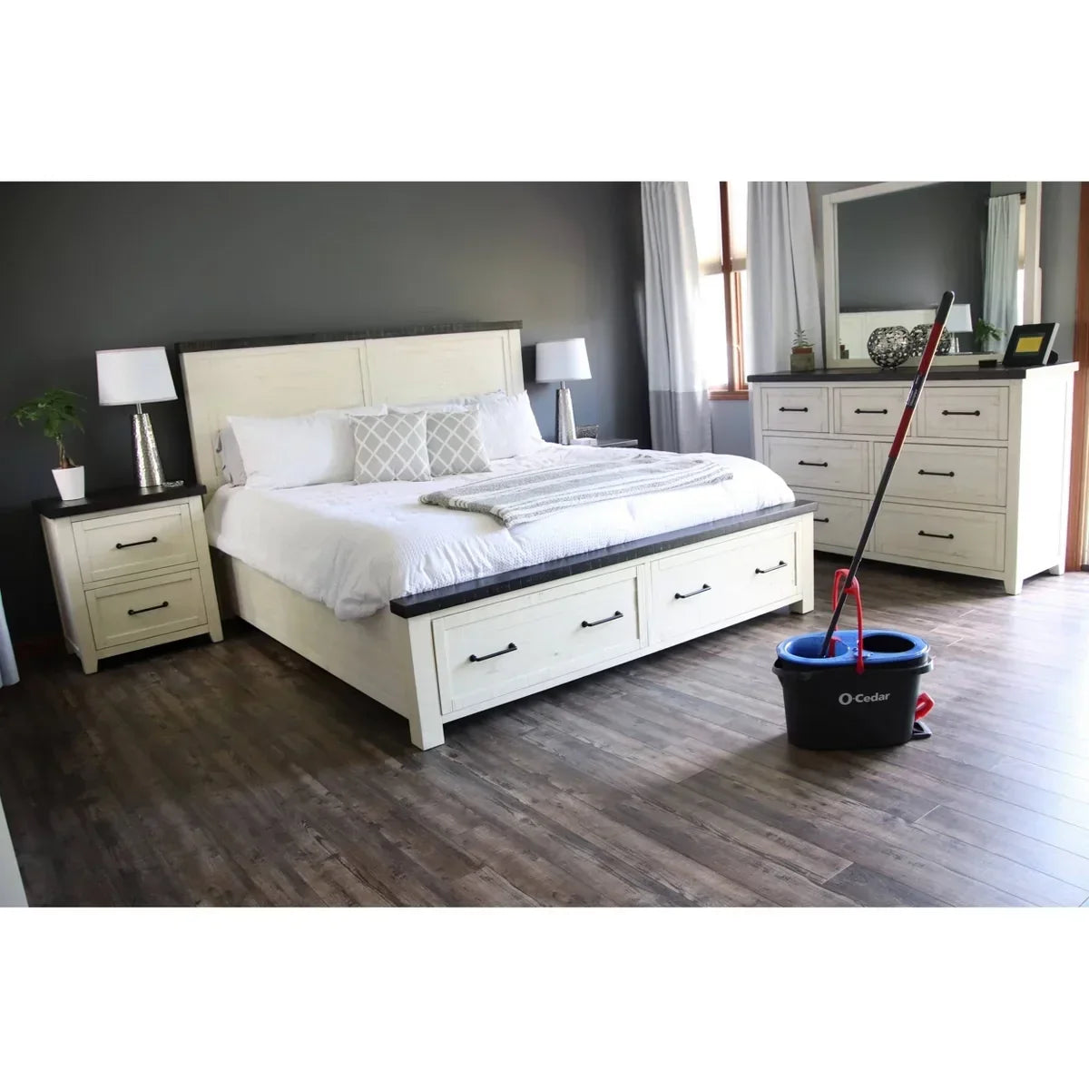 O-Cedar RinseClean Spin Mop & Bucket System: Cleaning Tools and Accessories