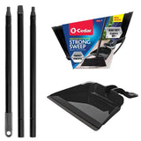 O-Cedar Indoor/Outdoor Strong Sweep Broom with Step On Dust Pan