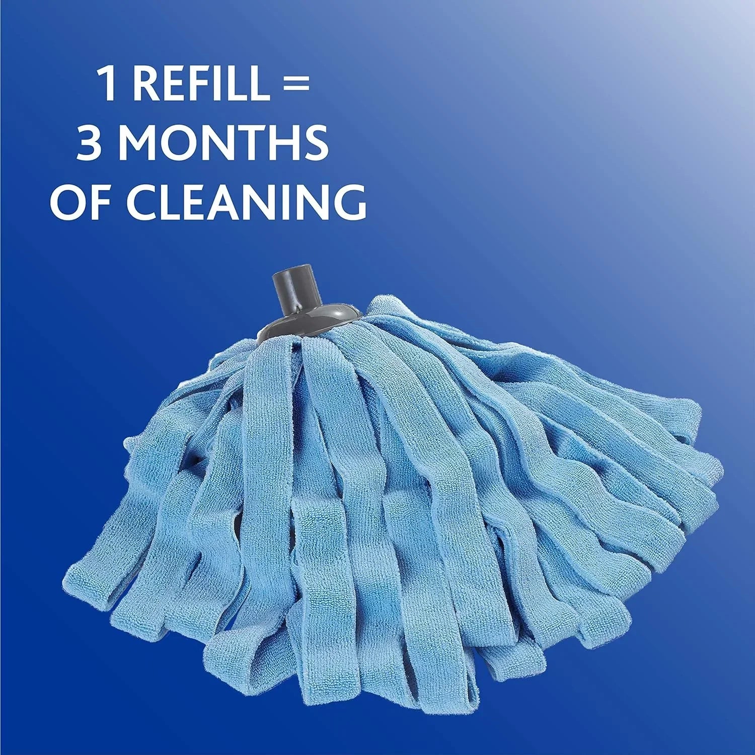 O-Cedar Microfiber Cleaning Cloth Mop Refill, Reusable & Machine Washable (Pack of 12)