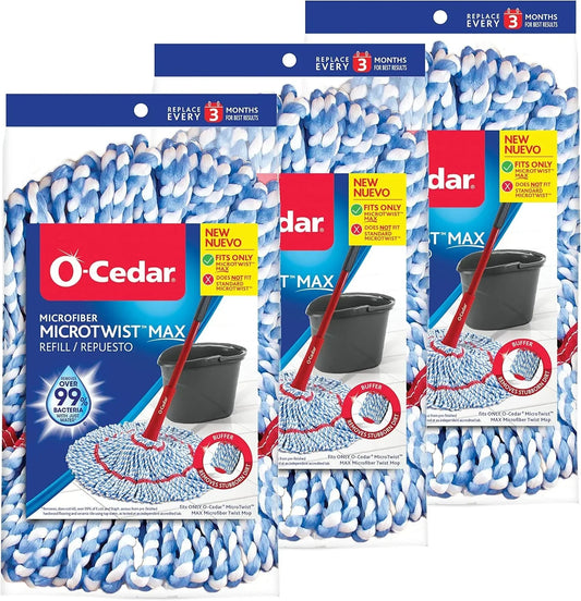 O-Cedar MicroTwist MAX Microfiber Refill (Pack of 3)