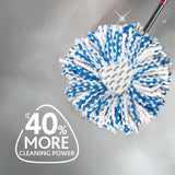 O-Cedar Genuine RinseClean Deep Clean Spin Mop Head Replacement (1-Pack) | 40% More Cleaning Power | Microfiber Refill | Machine Washable | Compatible with O-Cedar EasyWring RinseClean Spin Mop System