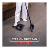 O-Cedar Indoor/Outdoor Strong Sweep Broom with Step On Dust Pan