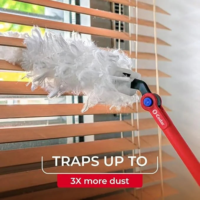 O-Cedar Flex & Catch Heavy Duty Dusting Refills (10 Count) | Disposable Duster Refill | Traps 3X More Dust Than Traditional Feather Duster