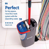 O-Cedar H2prO Flat Mop System: Steel Handle, Microfiber Head