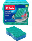 O-Cedar Scrunge Non-Scratch Scrub Sponge Multi-Use,All-Purpose,Odor-Resistant,Scrubbing Sponge Safely Cleans All Hard Surfaces in Kitchen and Bathroom,6 Count (Pack of 2)