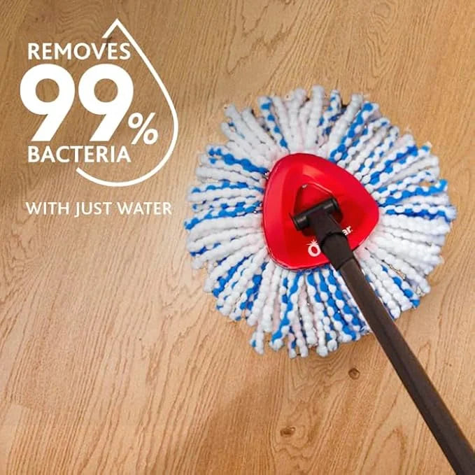 O-Cedar Genuine RinseClean Deep Clean Spin Mop Head Replacement (1-Pack) | 40% More Cleaning Power | Microfiber Refill | Machine Washable | Compatible with O-Cedar EasyWring RinseClean Spin Mop System