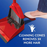 O-Cedar PowerCorner Pet Pro Broom with Step-On Dustpan
