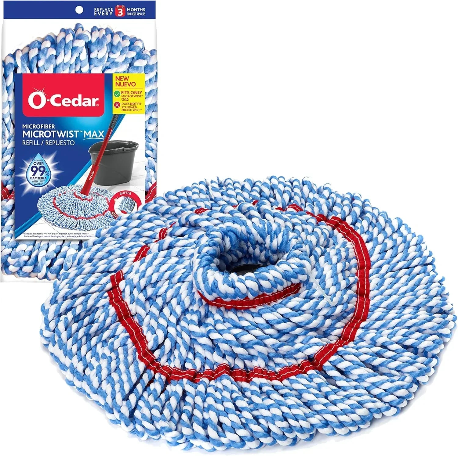 O-Cedar MicroTwist MAX Microfiber Refill (Pack of 6)