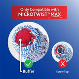 O-Cedar MicroTwist MAX Microfiber Mop with 2 MicroTwist MAX Refills and Citrus Floor Cleaning PACS (Variety Pack)
