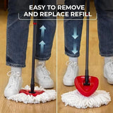 O-Cedar System Easy Wring Spin Mop & Bucket with 3 Extra Refills with Lavender Pac (Variety Pack)