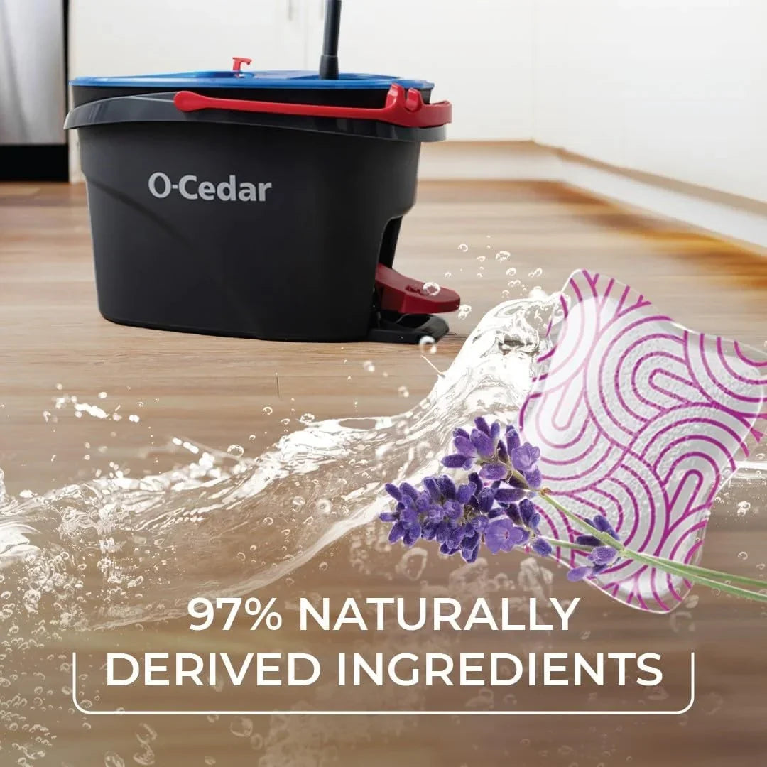 O-Cedar Floor Cleaning 40ct Pacs Lavender Scent 10ct (4-Packs)