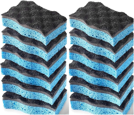O-Cedar Scrunge Heavy-Duty Scrub Sponge | Odor-Resistant, Multi-Surface Scrubbing Sponge | Lasts 20% Longer Than Regular Sponges, 6 Count (Pack of 2)