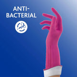 PLAYTEX Living Reuseable Rubber Cleaning Gloves (Large, 2 Pairs), Premium Protection Reusable Household Gloves