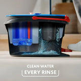 O-Cedar EasyWring RinseClean Microfiber Spin Mop & Bucket Floor Cleaning System with Lavender Pac (Variety Pack)