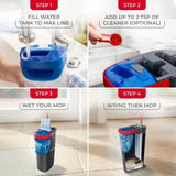 O-Cedar H2prO Flat Mop System | Quick Everyday Cleaning | Dual-Tank Fresh Water System | Machine Washable Reusable Microfiber Mop Pad | Safe on Hardwood, Tile & Vinyl Floors