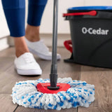 O-Cedar RinseClean Spin Mop & Bucket System Cleaning Tools and Accessories + 2 Pack Cleaning Tool Refills