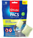 O-Cedar MicroTwist MAX Microfiber Mop with 2 MicroTwist MAX Refills and Citrus Floor Cleaning PACS (Variety Pack)