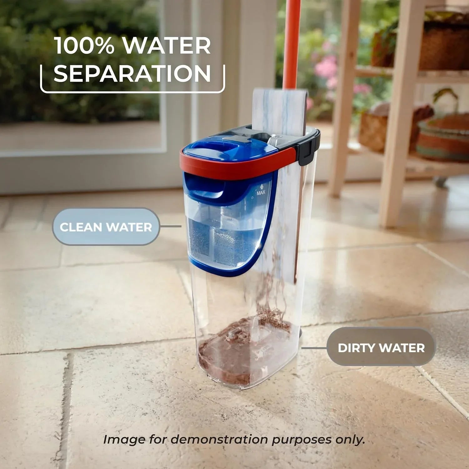 O-Cedar H2prO Flat Mop System | Quick Everyday Cleaning | Dual-Tank Fresh Water System | Machine Washable Reusable Microfiber Mop Pad | Safe on Hardwood, Tile & Vinyl Floors