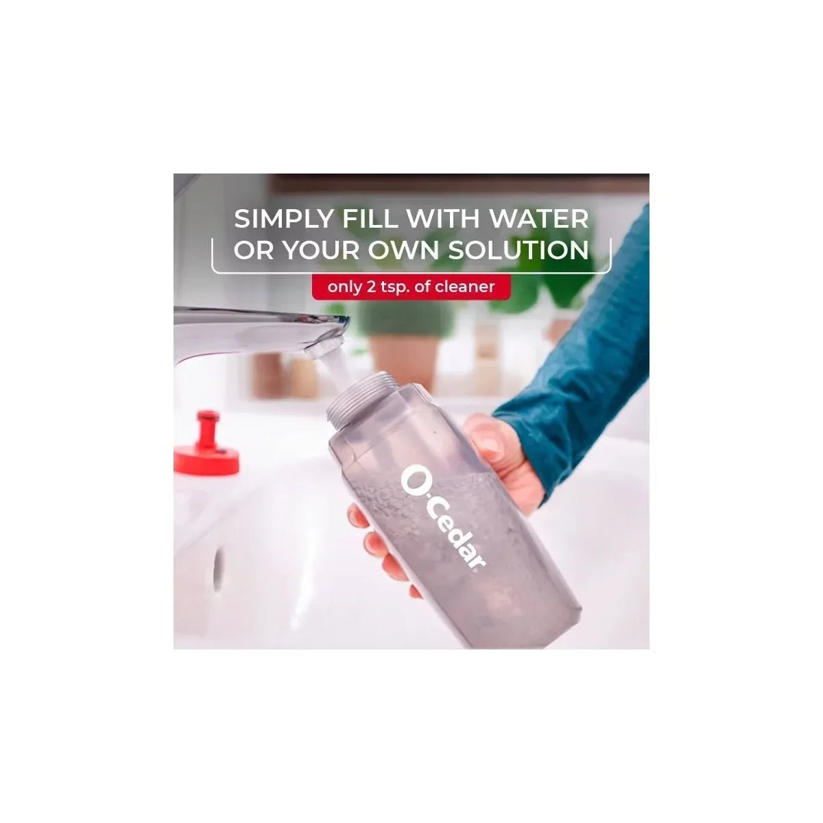 O-Cedar ProMist Max Microfiber Assembled Spray Mop: Grip Handle, Reusable, Laminate and Wood Surfaces