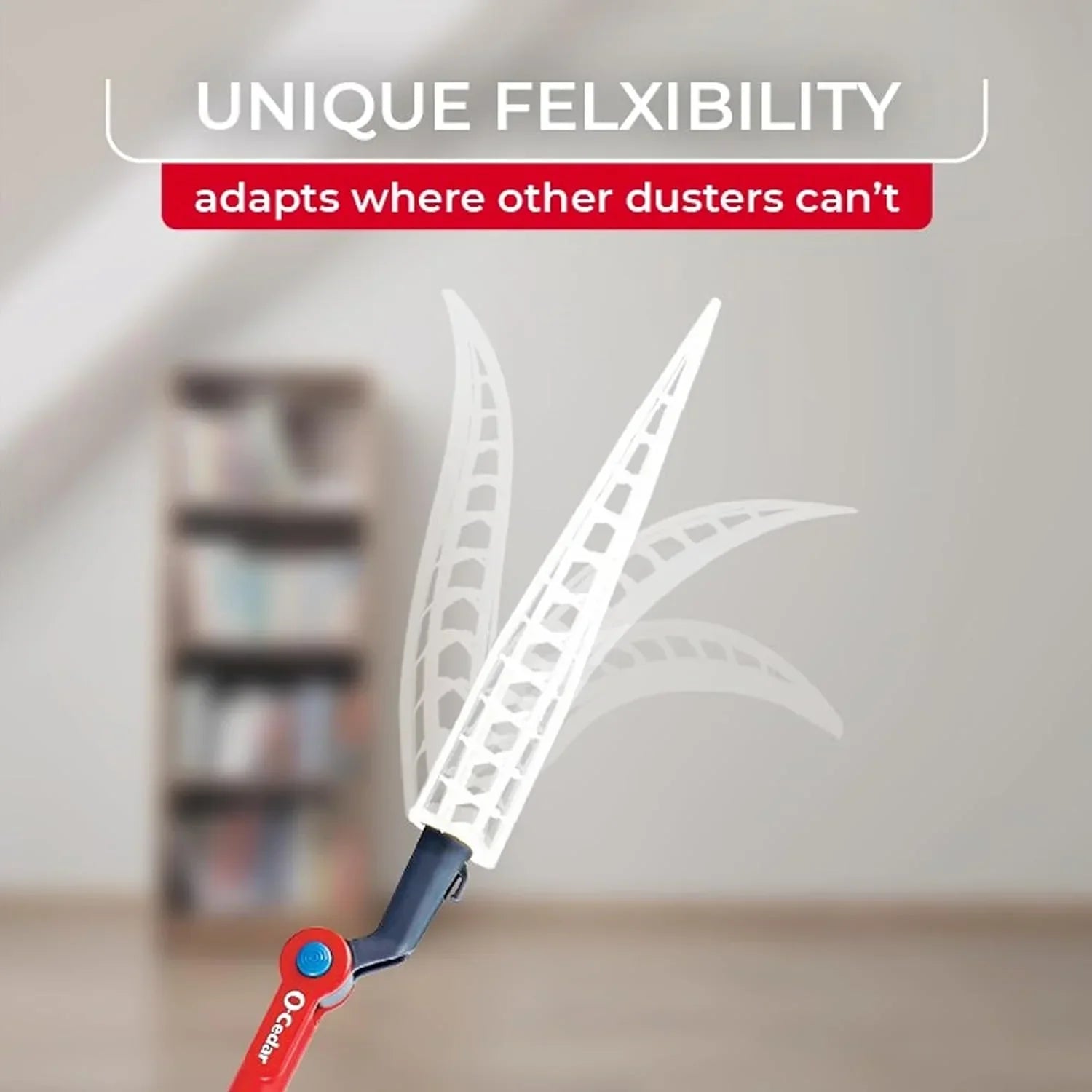 O-Cedar Flex & Catch Heavy Duty Dusting Kit with 15 Disposable Duster Refills | New & Improved Model | Extendable 3 Ft Handle with Stay-On Duster Hook | Traps 3X More Dust Than Feather Dusters
