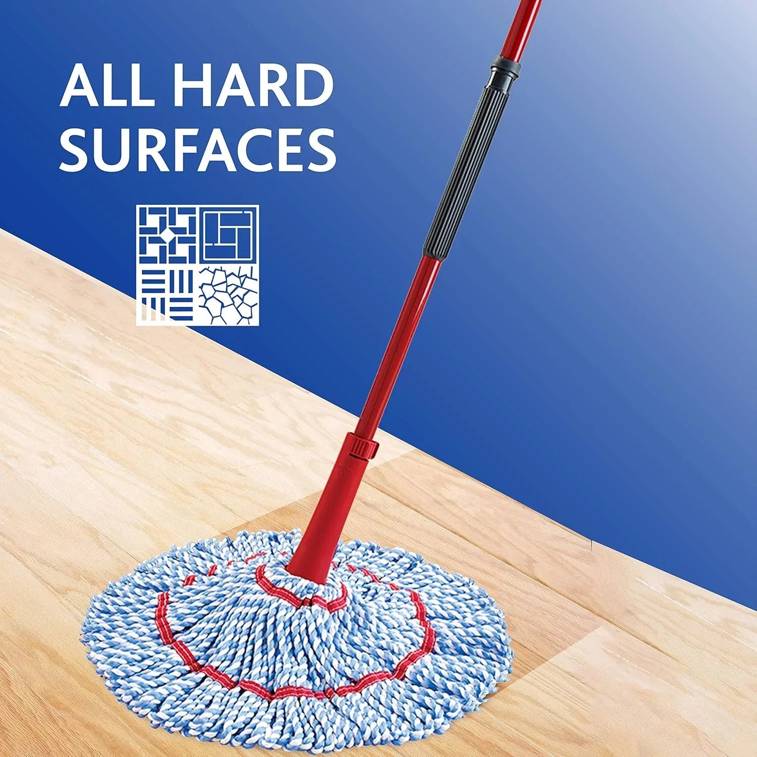 O-Cedar MicroTwist Microfiber Twist Mop with 2 Extra Refills