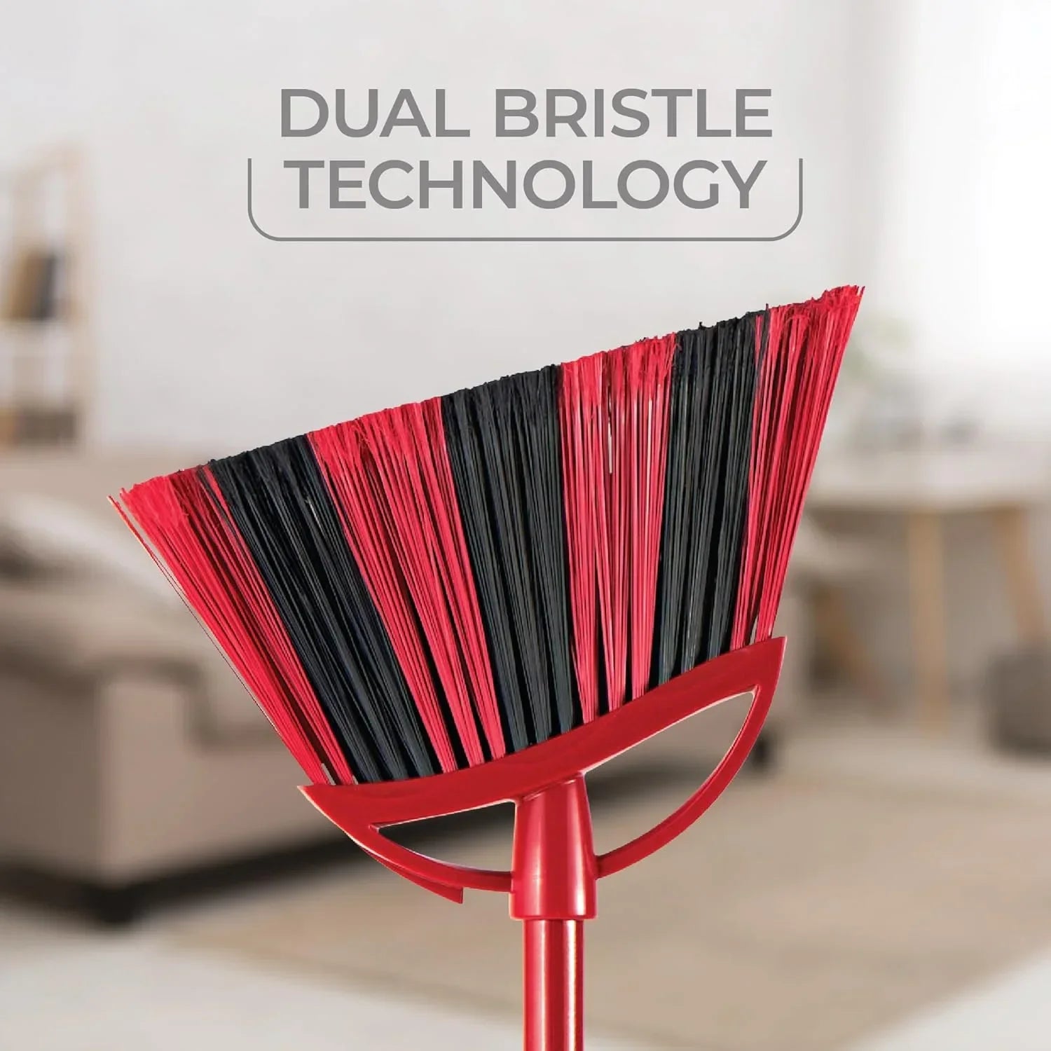 O-Cedar One Sweep Broom with Step-On Dustpan | Remove 99% with One | Lightweight Quiet Cleaning Tool | Ideal for Pet Owners