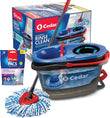 O-Cedar EasyWring RinseClean Microfiber Spin Mop & Bucket Floor Cleaning System with Lavender Pac (Variety Pack)