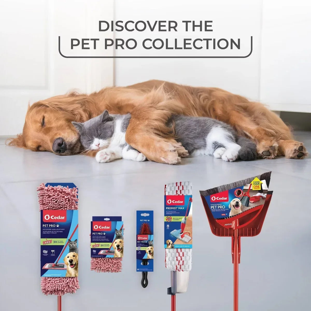 O-Cedar Pet Pro Microfiber Hair & Dust Mop