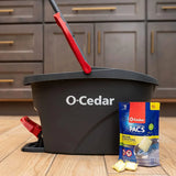 O-Cedar EasyWring Microfiber Spin Mop and Bucket Cleaning System + Citrus and Lavender Pacs (Variety Pack)