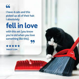 O-Cedar PowerCorner Pet Pro Broom with Step-On Dustpan