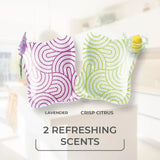 O-Cedar Floor Cleaning 40ct Pacs with Citrus Scent 10ct (2-Packs) and Lavender Scent 10ct (2-Packs)
