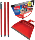 O-Cedar Pet Pro Broom with Step-On Dustpan | Remove 99% with One Sweep | Removes 3 Times More Pet Hair | Quiet Cleaning Tool for Cat and Dog Owners