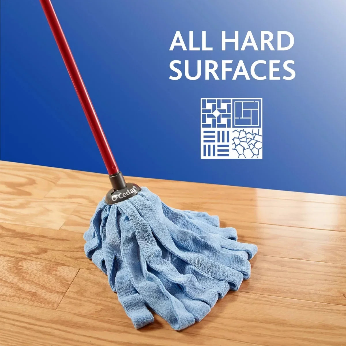 O-Cedar Microfiber Cloth Mop Head Replacement: For Ceramic, Linoleum, Tile Floors