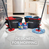 O-Cedar EasyWring Microfiber Spin Mop and Bucket Cleaning System + Citrus and Lavender Pacs (Variety Pack)