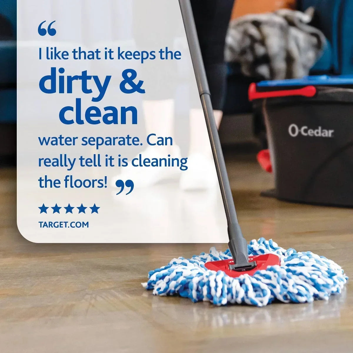 O-Cedar RinseClean Spin Mop & Bucket System: Cleaning Tools and Accessories